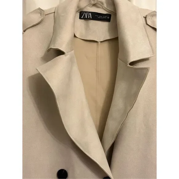 NWT - Zara Medium Faux Suede Vest Jacket- - Picture 4 of 16